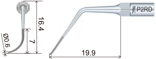 Размеры наконечника для скалера